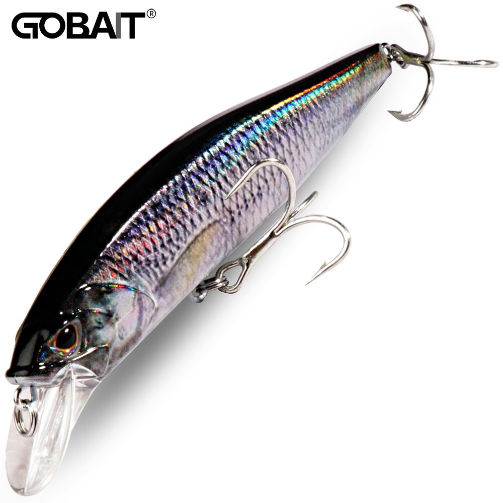 Fishing Hook Treble - シンキングミノー 19 グラムフローティングジャークベイト 15 グラム釣りルアーハードベイトトレブルフック​​スイムベイトペスカタックルクランクワブラー人工餌