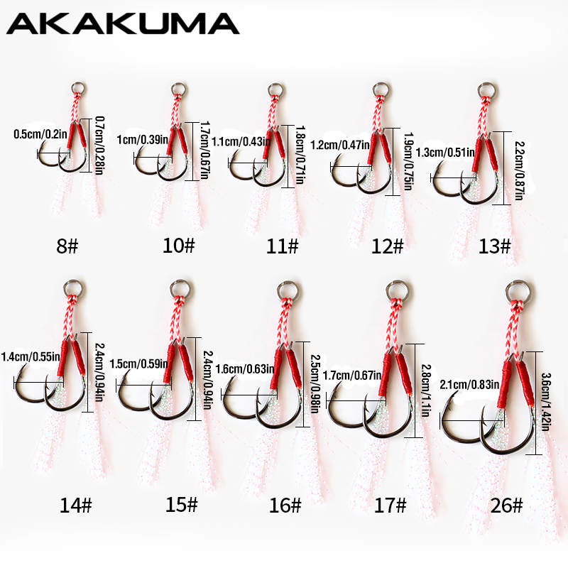 10 個釣りフックシングルフックアシストフックダブルフック​ - Fishing Hook Offset のレビューと価格