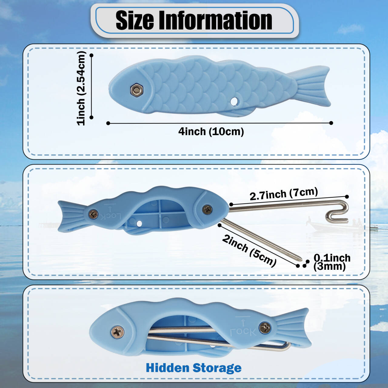 ユーフェン釣り針外し器（魚の内臓排出ツール付き）迅速脱着釣り - Fishing Hook Remover のレビューと価格