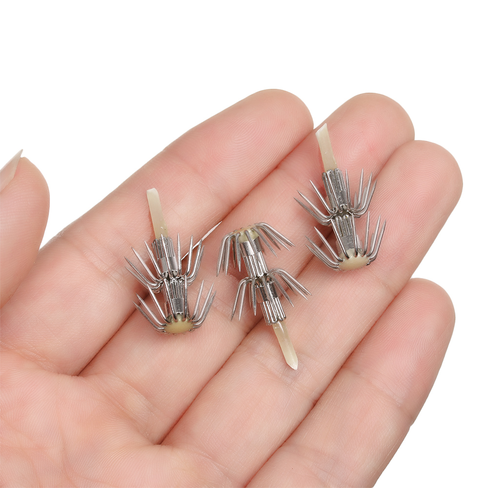 ステンレス鋼の釣り針,2層傘,ジギング,魚,イカ,カトルフィ - Fishing Hook Offset のレビューと価格