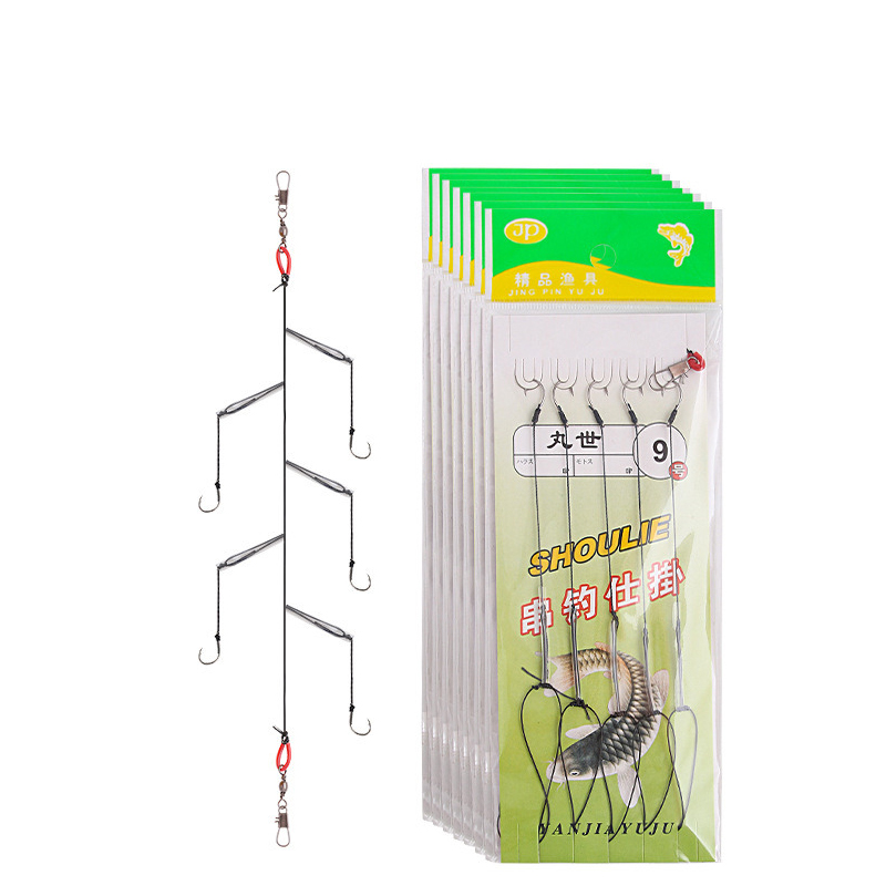 高炭素鋼スイベルフィッシングギア,3フック付きベイトホルダー - Fishing Hook Assortment のレビューと価格