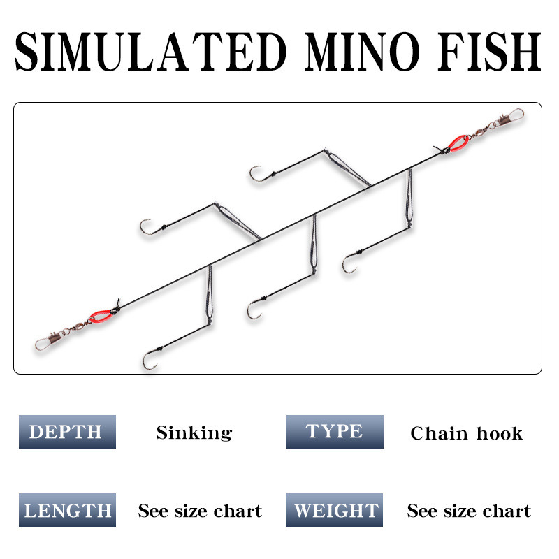 高炭素鋼スイベルフィッシングギア,3フック付きベイトホルダー - Fishing Hook Assortment のレビューと価格