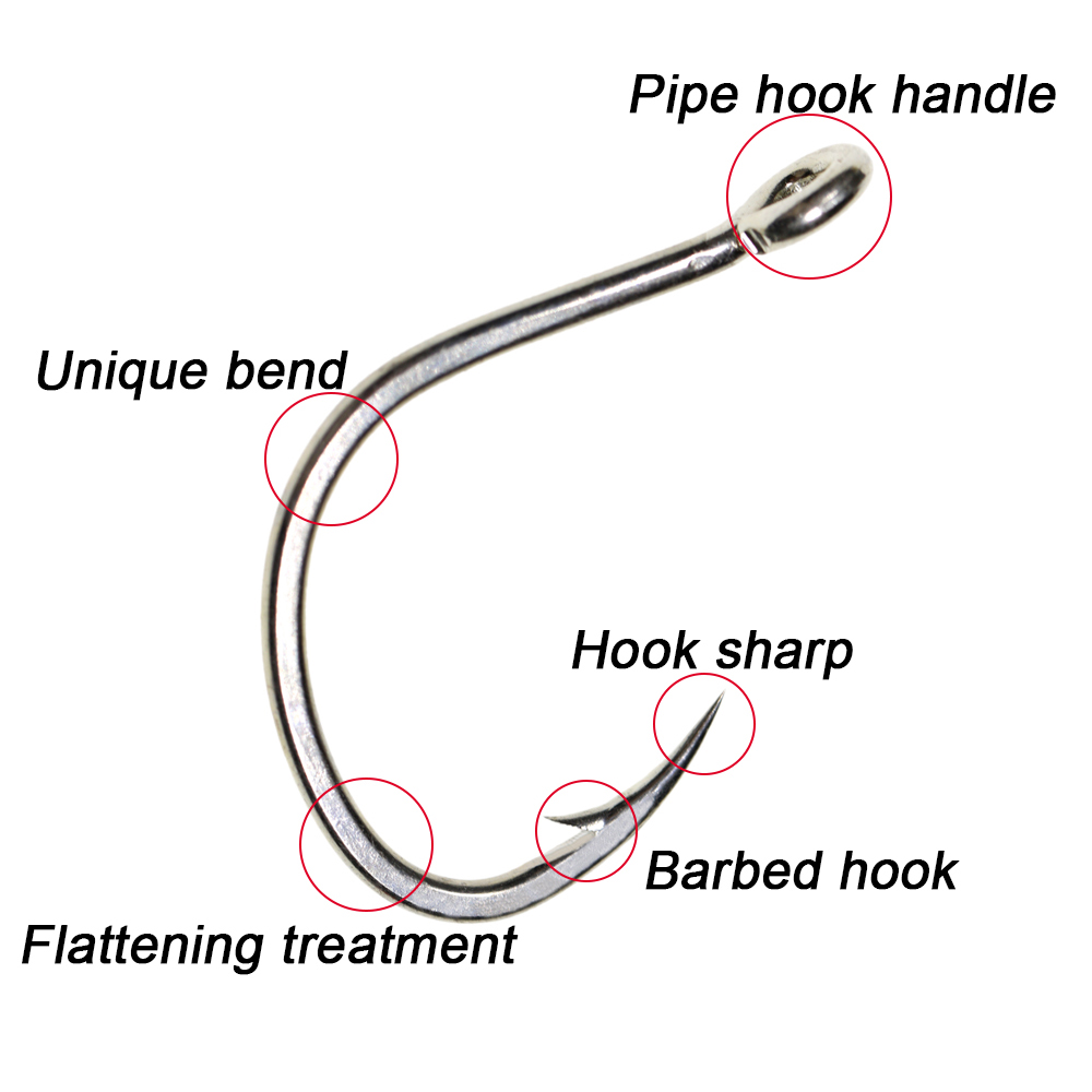 ICERIO製、10個入り、マット仕上げの錫コーティング、防 - Fishing Hook Offset のレビューと価格