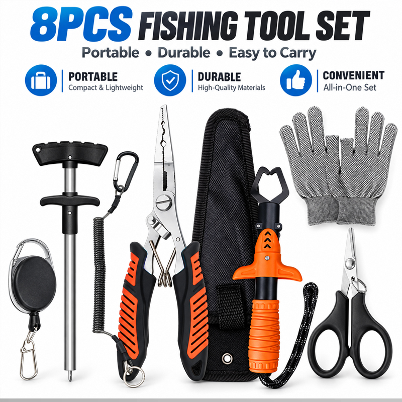 プロ仕様の多機能フィッシングプライヤーセット。魚の口を挟むた - Fishing Hook Remover のレビューと価格