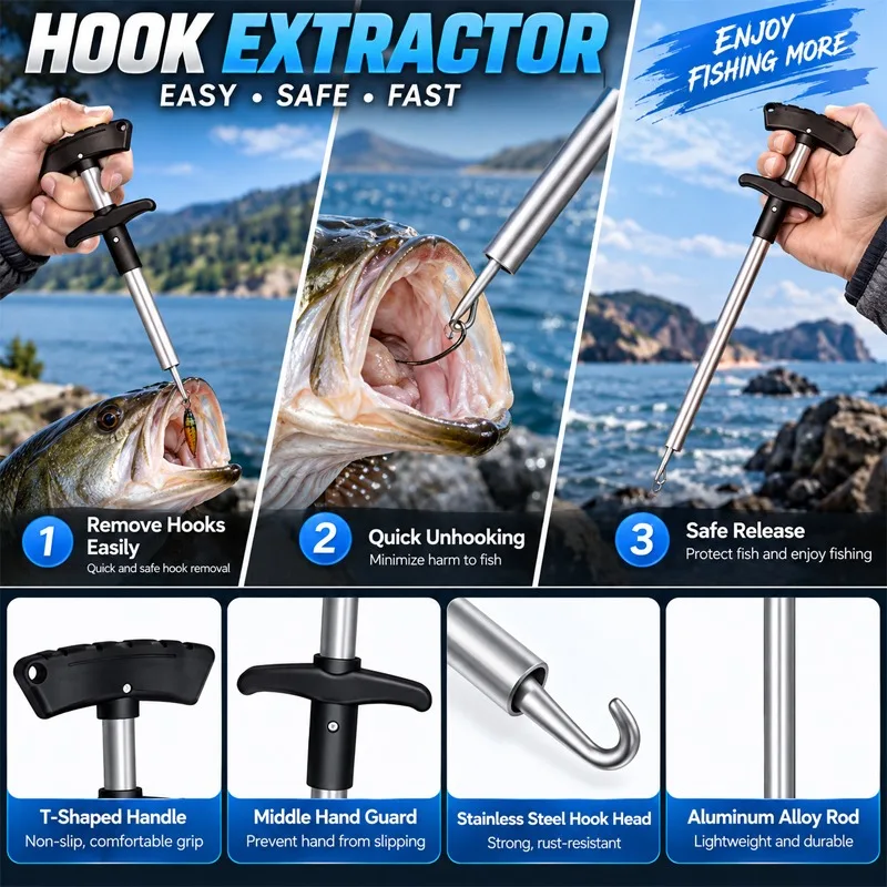 プロ仕様の多機能フィッシングプライヤーセット。魚の口を挟むた - Fishing Hook Remover のレビューと価格