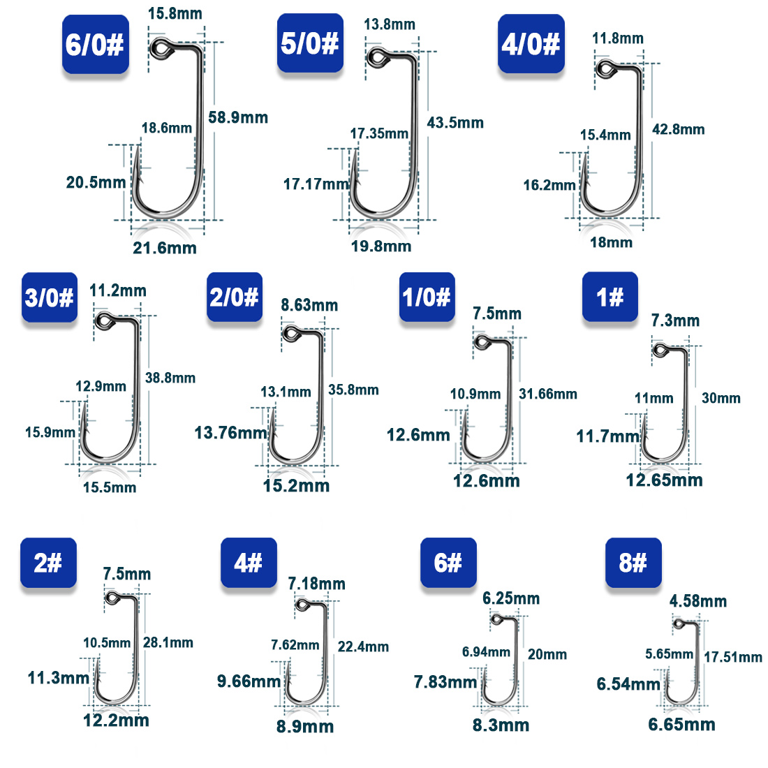 9KM 90度の釣り針、50～200個入り。長いシャンク、ジ - Fishing Hook Offset のレビューと価格