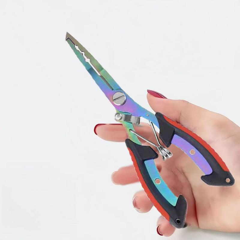 1個入り 多機能釣り用プライヤー、ステンレス製、チタンカラー - Fishing Hook Remover のレビューと価格