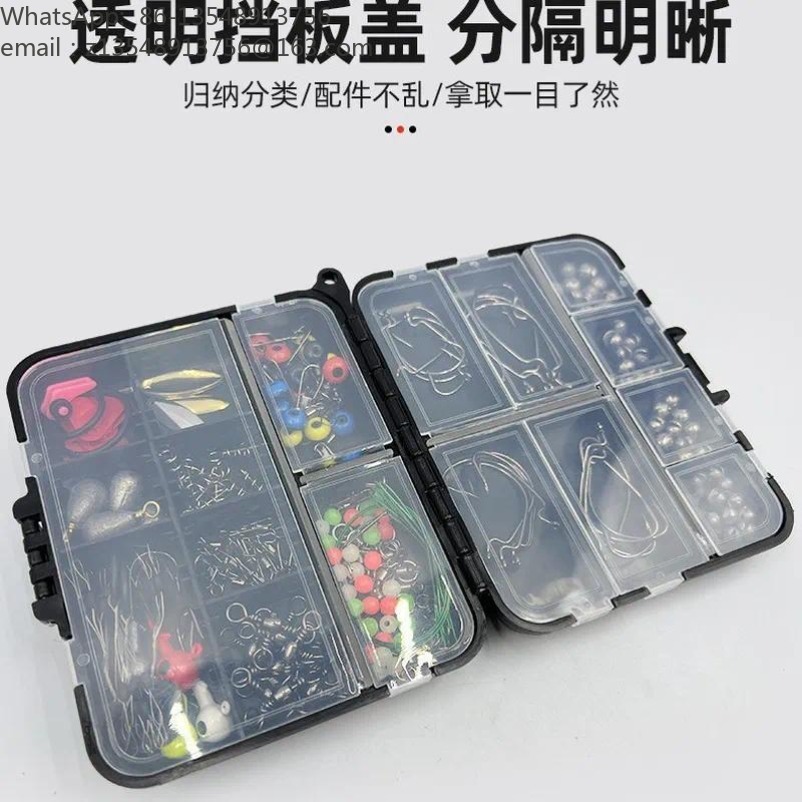 188個入り釣り用アクセサリー・ルアーキット、釣り道具セット - Fishing Hook Assortment のレビューと価格
