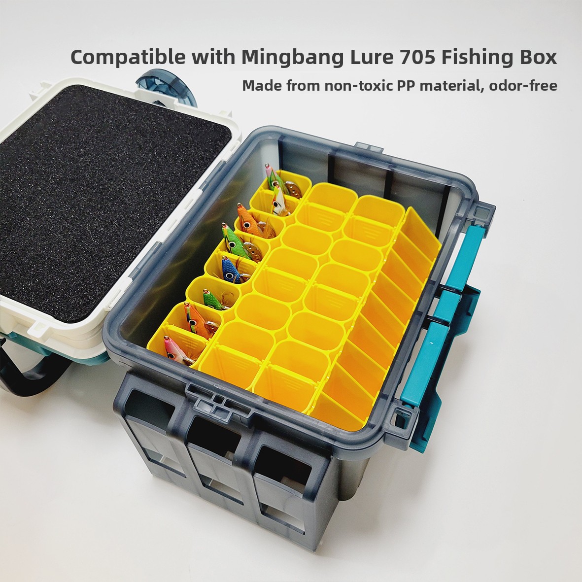 明邦ロード海釣りルアー収納ボックス シングルロウフックベイト - Fishing Hook Box のレビューと価格